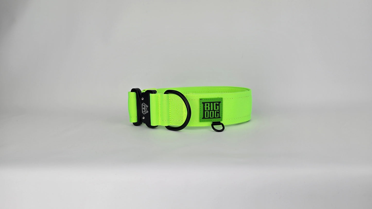 2" Big Dog Collar - Neon Green