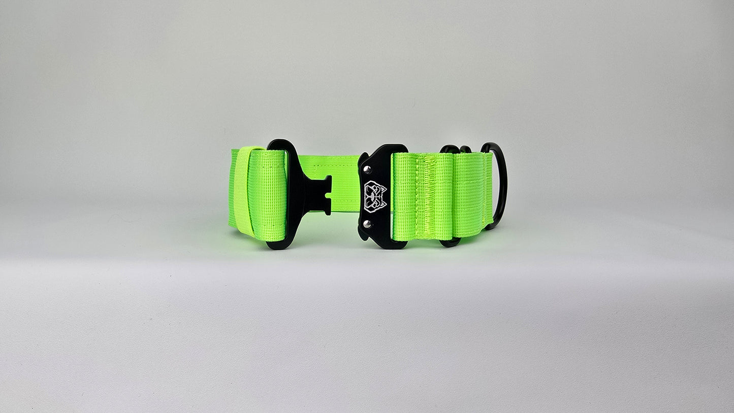 2" Martingale Collar - Neon Green