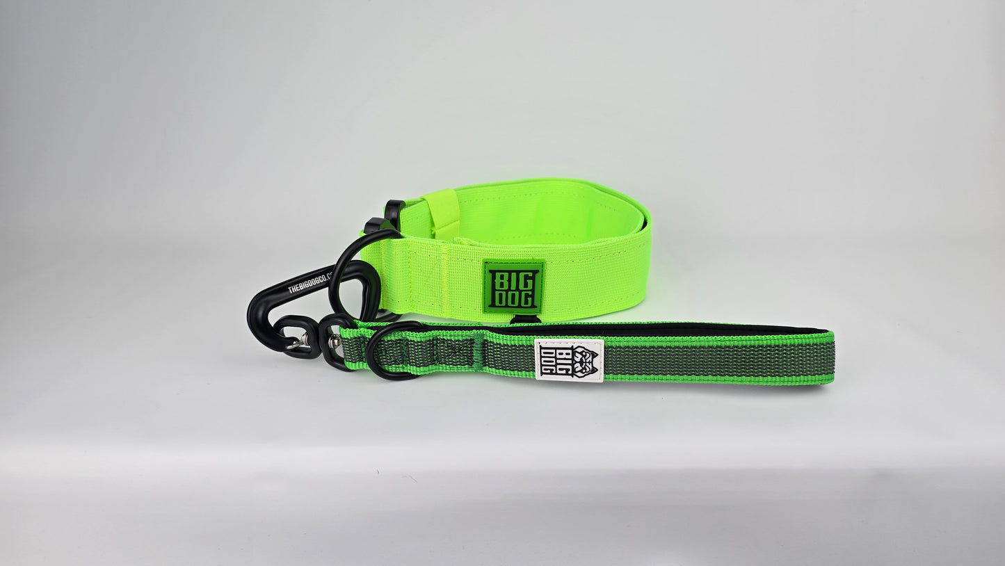 2" Big Dog Collar - Neon Green